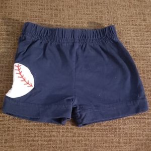 Unsure of brand boys blue shorts with baseball